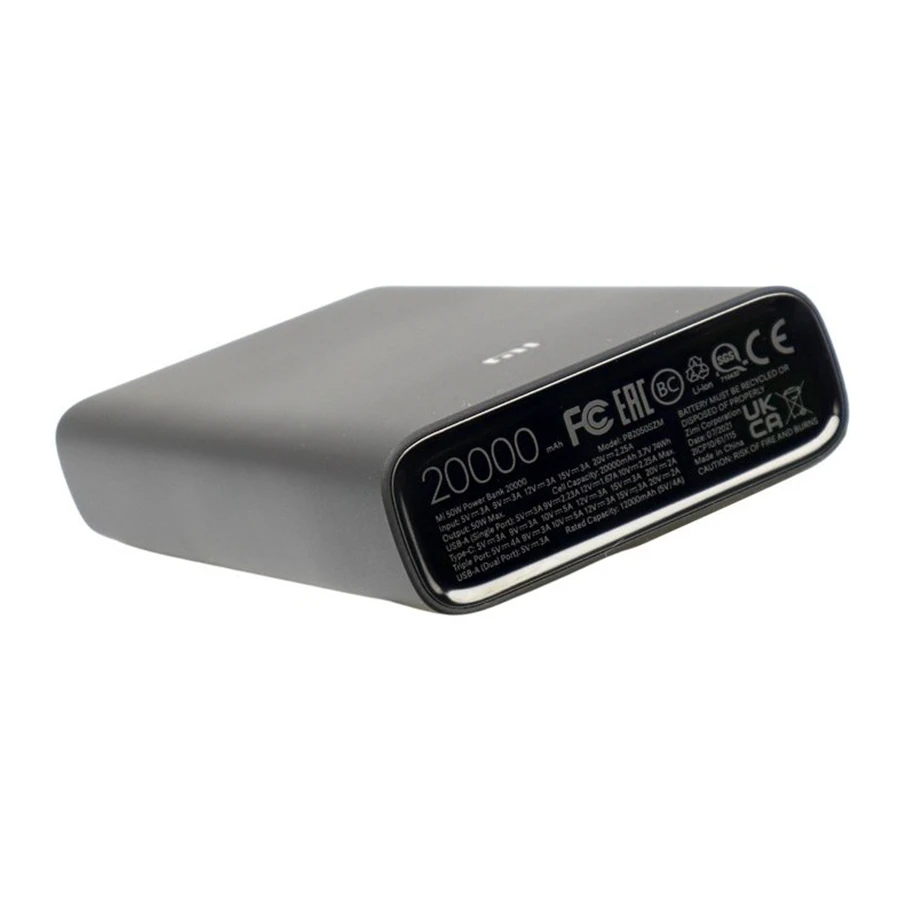 پاوربانک شیائومی با ظرفیت 20000mAh