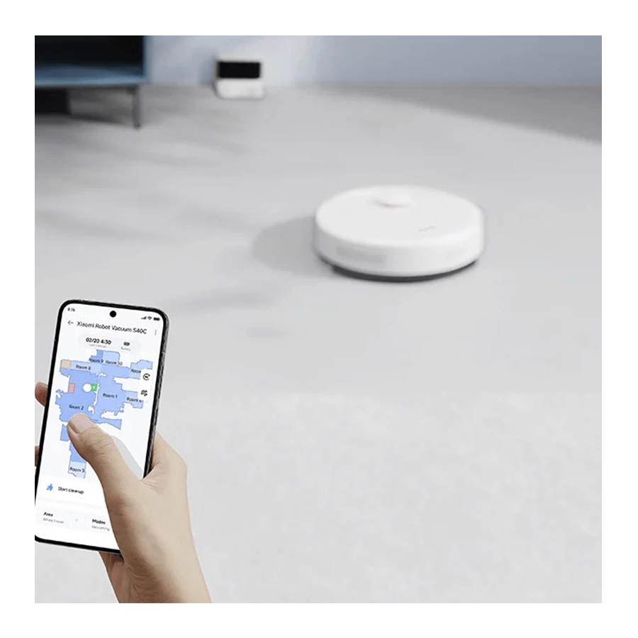 جارو رباتیک و هوشمند شیائومی مدل Robot Vacuum S40C