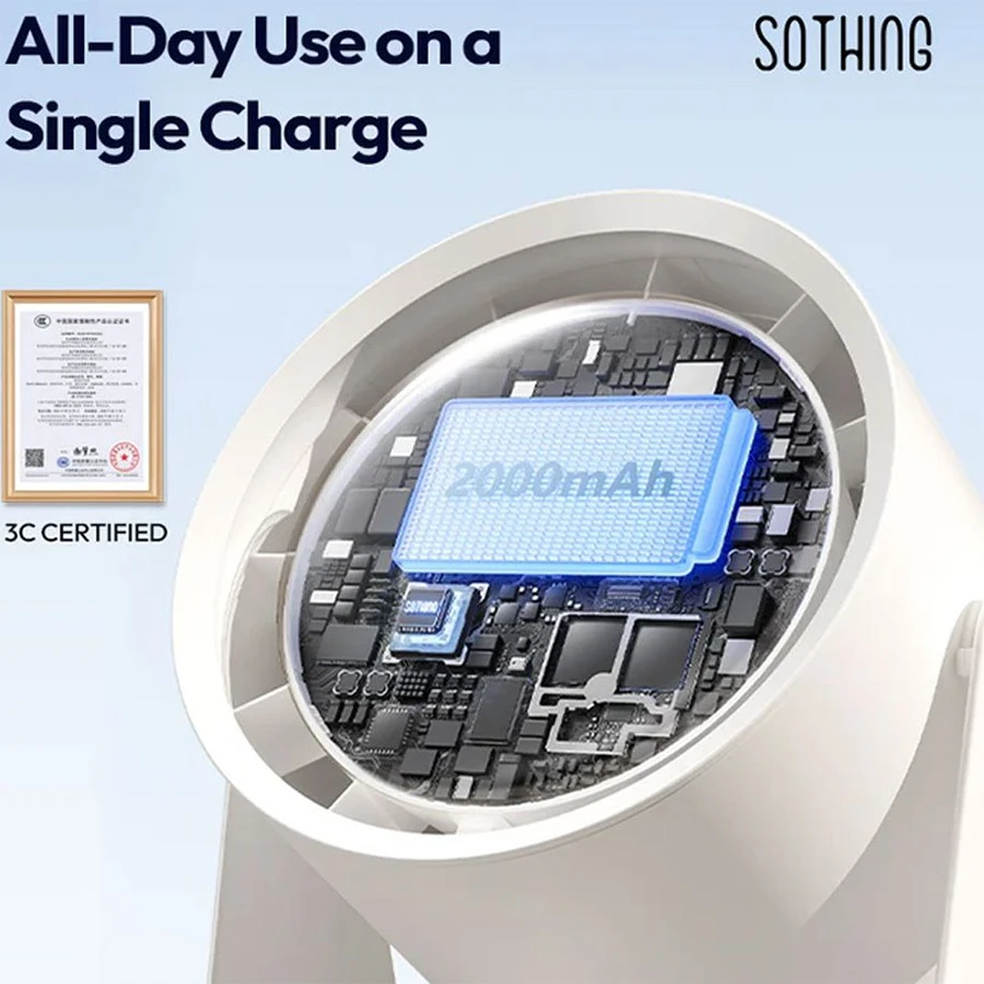 پنکه رومیزی شیائومی یوپین ظرفیت 2000mAh