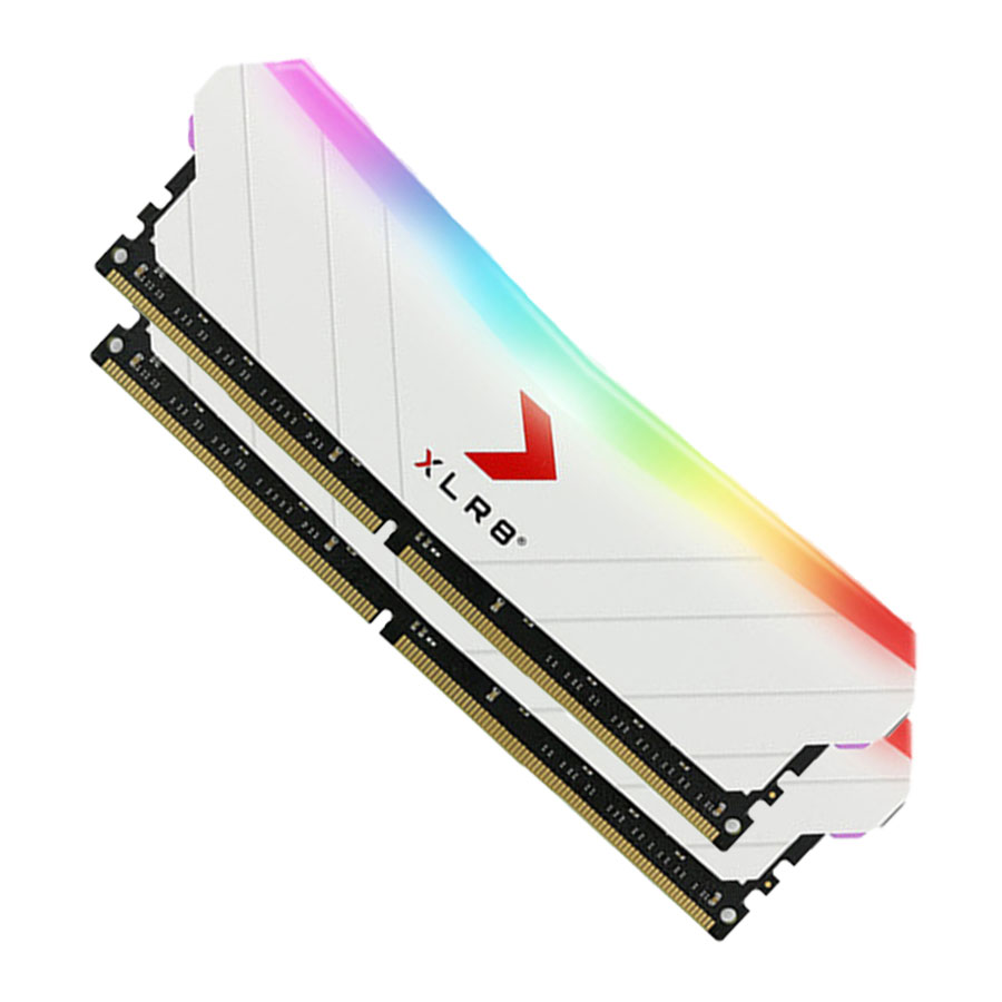 رم پی ان وای مدل XLR8 EPIC-X RGB White Dual DDR4