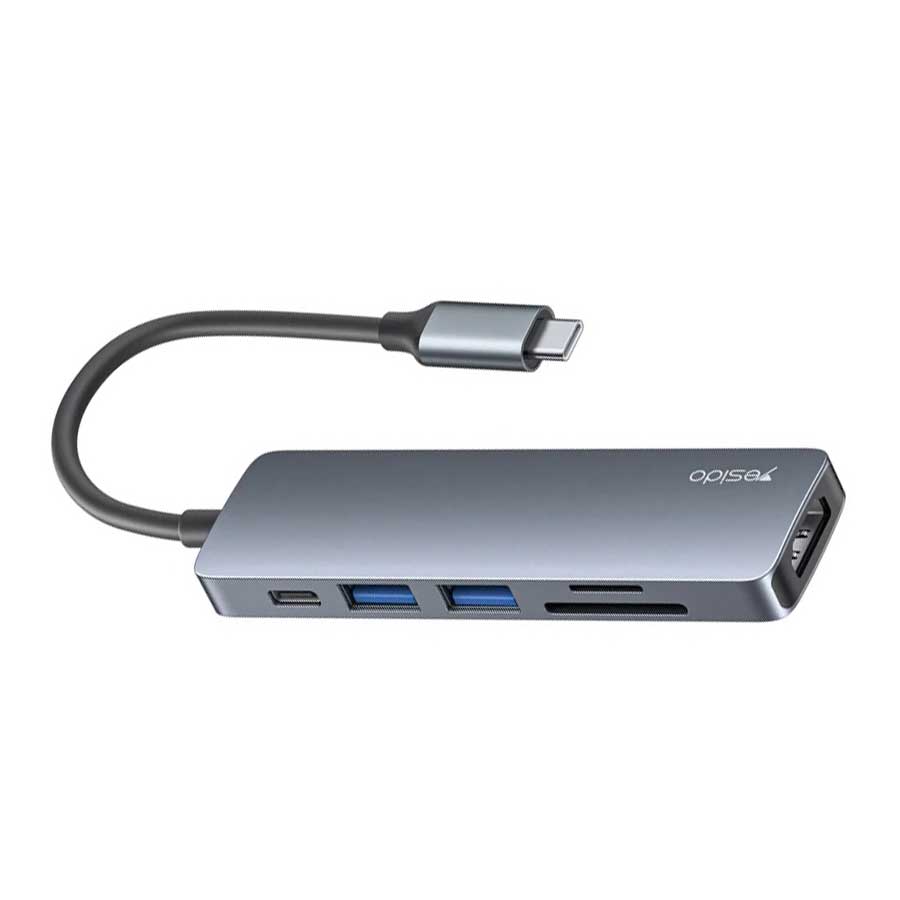 هاب USB-C شش پورت یسیدو مدل HB11