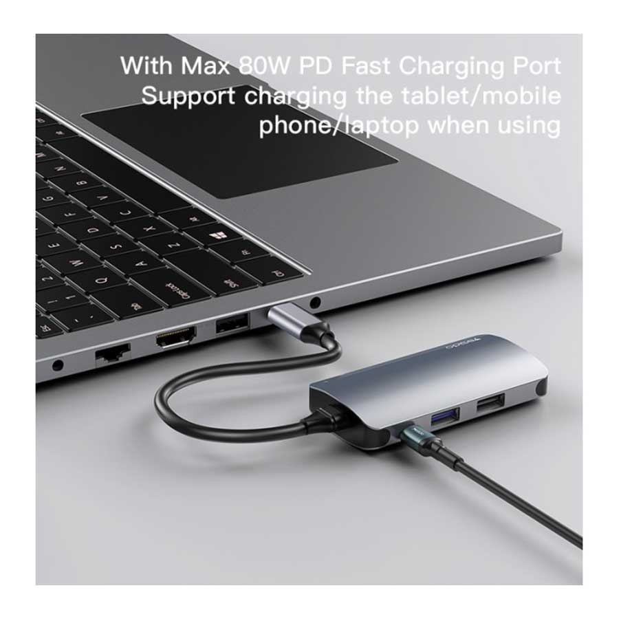 هاب USB-C شش پورت یسیدو مدل HB15