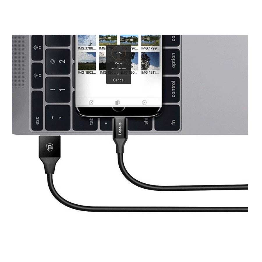 کابل تبدیل 1.5 متری USB به MicroUSB باسئوس مدل Yiven CAMYW-B01