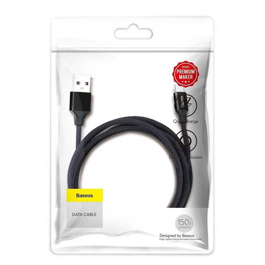 کابل تبدیل 1.5 متری USB به MicroUSB باسئوس مدل Yiven CAMYW-B01