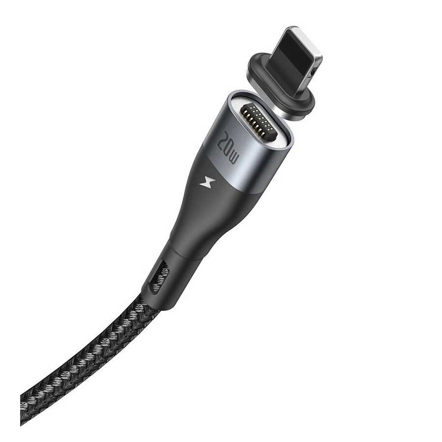 کابل تبدیل 1 متری USB-C به لایتنینگ باسئوس مدل Zinc Magnetic CATLXC-01