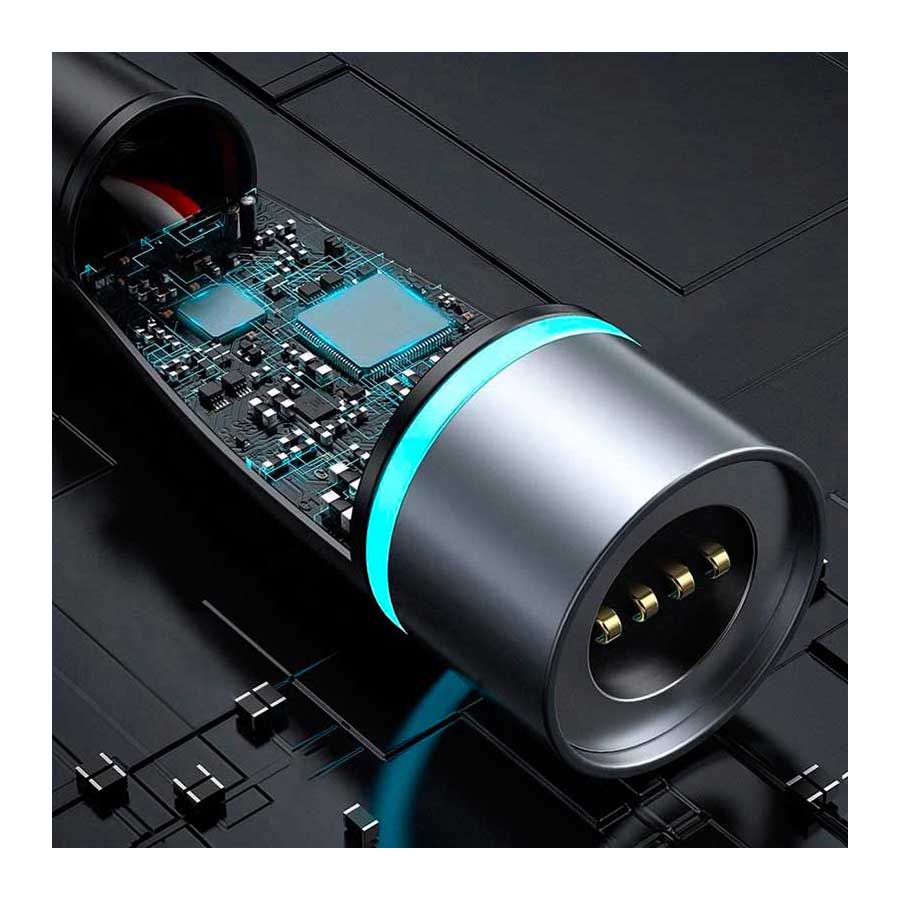 کابل تبدیل 2 متری USB-C به سوزنی DC بیسوس مدل Zinc Magnetic CATXC-T01