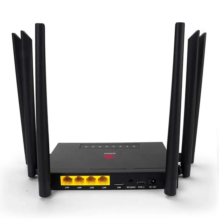 B825 مودم روتر 4G LTE بیسیم N300 زونچ مدل B825