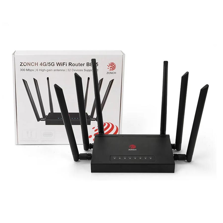 B825 مودم روتر 4G LTE بیسیم N300 زونچ مدل B825
