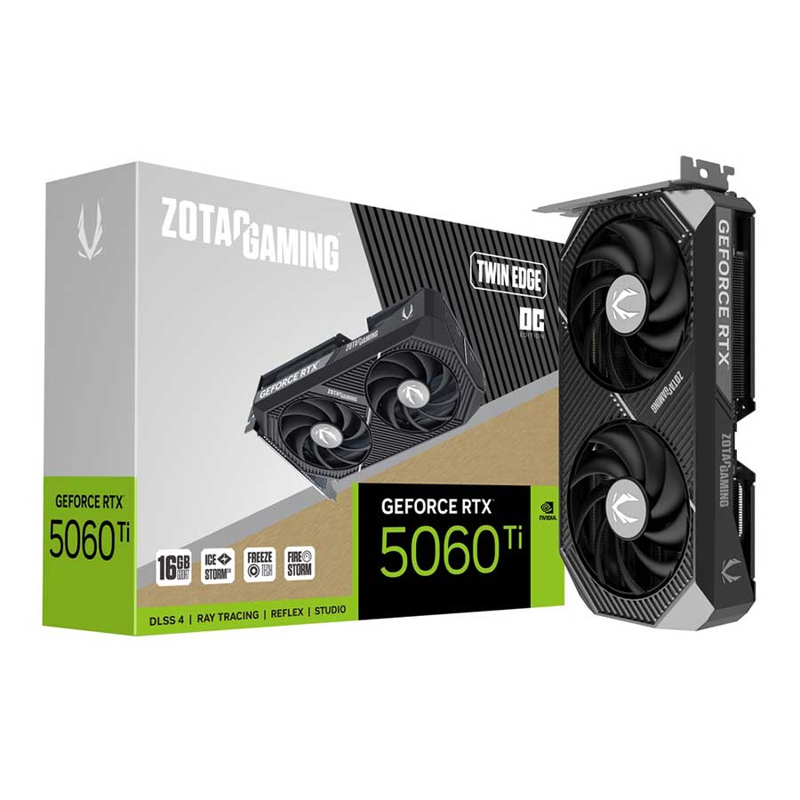 کارت گرافیک زوتک مدل GAMING GeForce RTX 5060 Ti 16GB Twin Edge OC GDDR7